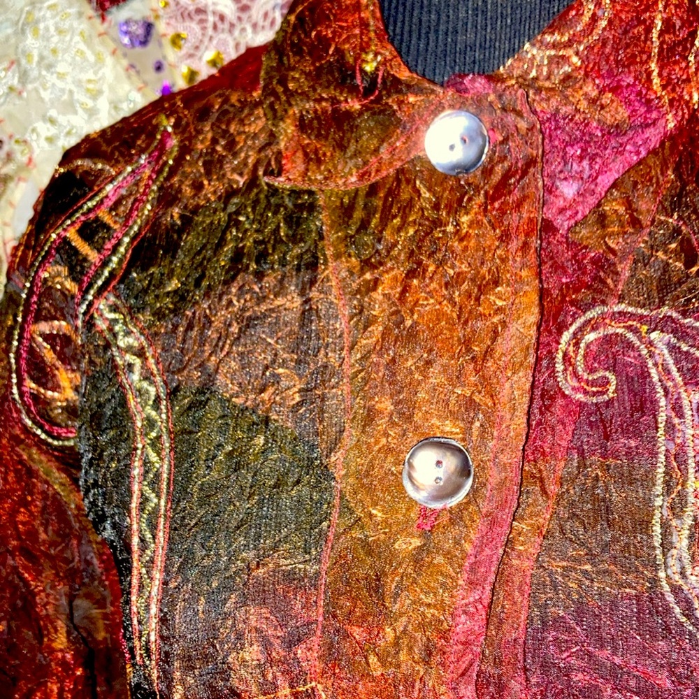 100% Polyester Decorated With Sparkling With Perc… - image 2